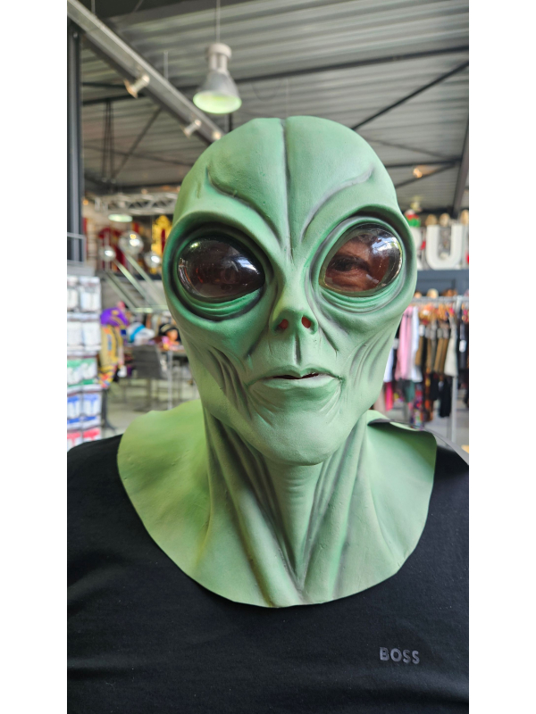 Masque Alien intégral en latex – Regard galactique terrifiant pour Halloween