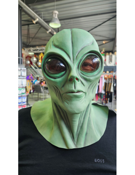 Masque Alien intégral en latex – Regard galactique terrifiant pour Halloween