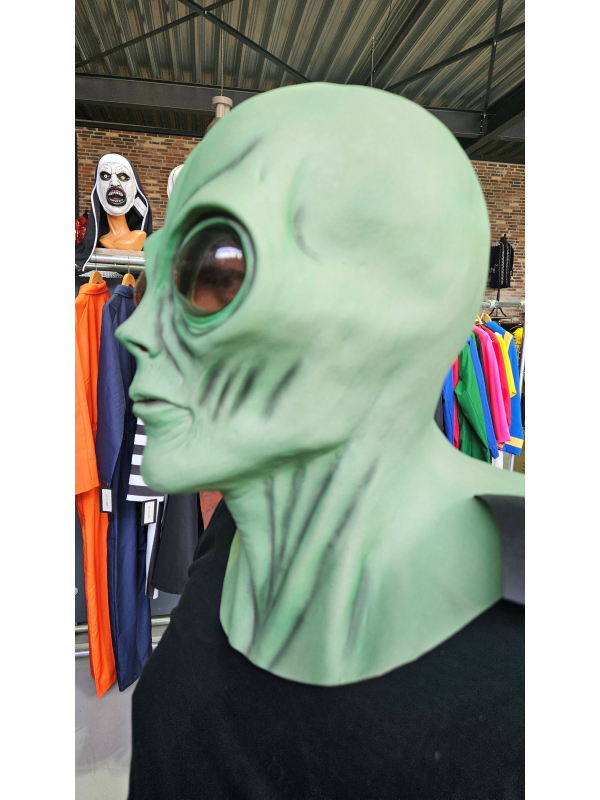 Masque Alien intégral en latex – Regard galactique terrifiant pour Halloween