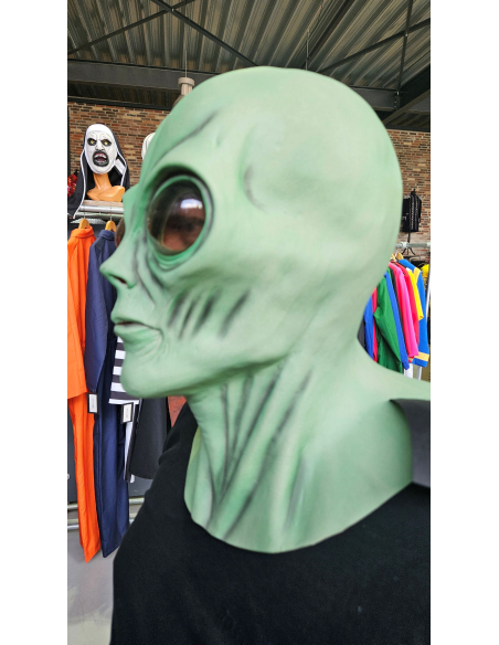 Masque Alien intégral en latex – Regard galactique terrifiant pour Halloween
