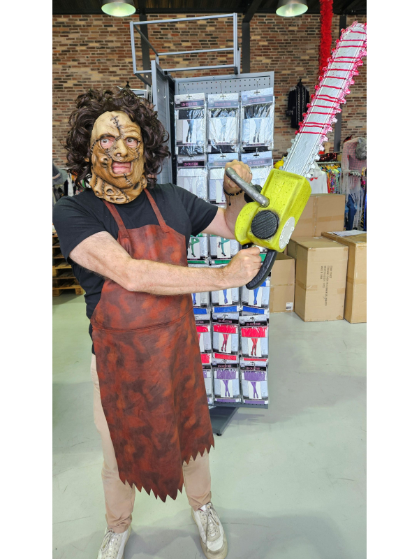 Masque Leatherface avec Cheveux – Le Tueur au Masque de Peau