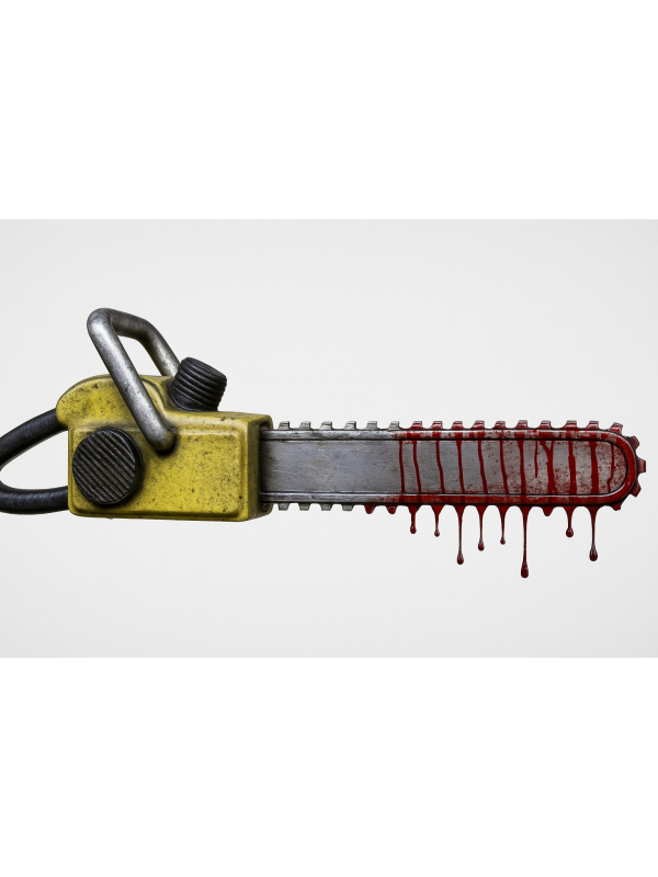Tronçonneuse Factice Sonore pour Halloween – Accessoire Effet Sanglant