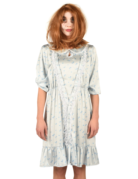 Déguisement de Fille Possédée – Chemise de Nuit Vintage pour Incarner Regan
