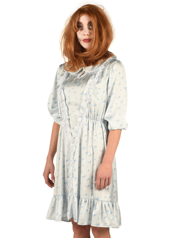 Déguisement de Fille Possédée – Chemise de Nuit Vintage pour Incarner Regan