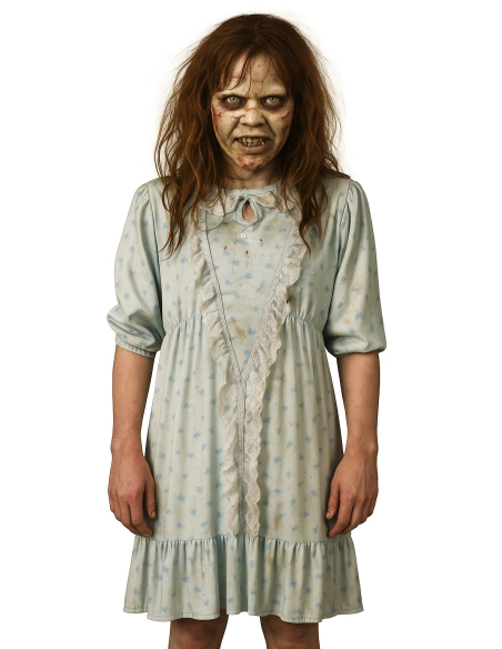 Déguisement de Fille Possédée – Chemise de Nuit Vintage pour Incarner Regan