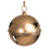 Grelot géant en métal doré cuivré Ø35 cm x 43 cm – Déco Noël suspendue pro