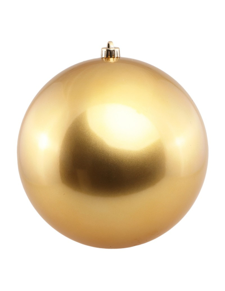 Boule de Noël XXL or satiné 30 cm – L’atout chic pour vos décors pro