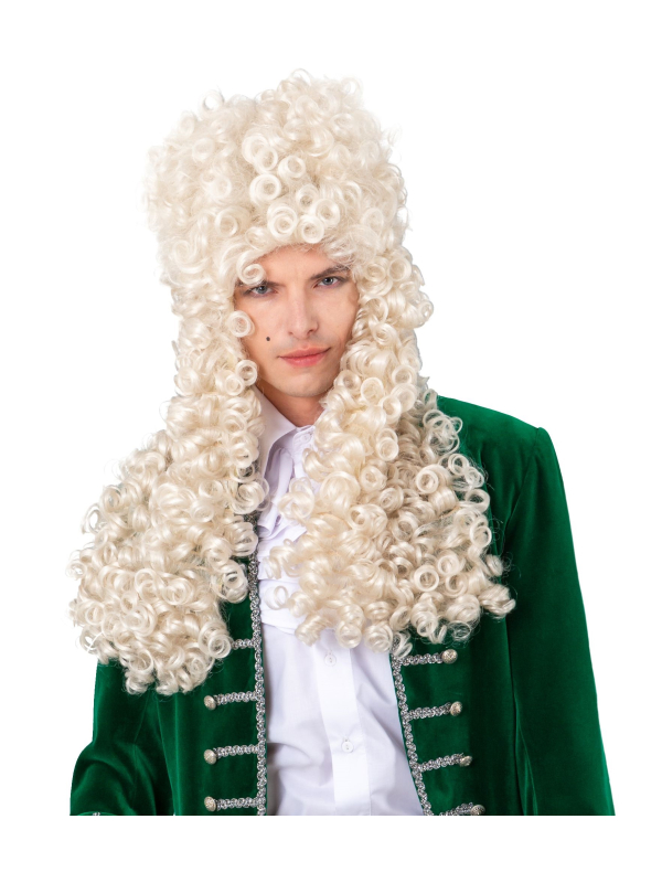 Perruque Louis XIV homme – Baroque XVIIIe haut de gamme