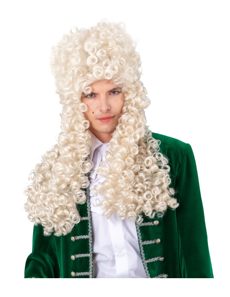 Perruque Louis XIV homme – Baroque XVIIIe haut de gamme