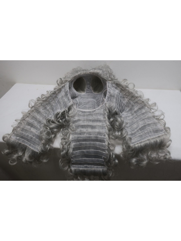 Perruque XVIIIe Allonge homme – Juge ou Marquis gris