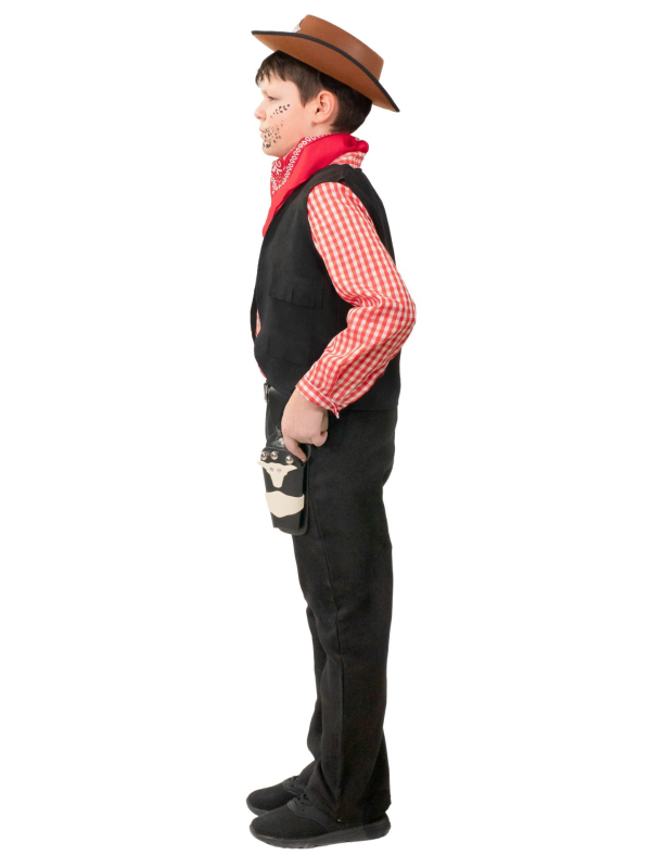 Déguisement cow-boy enfant – 4 pièces western en velours