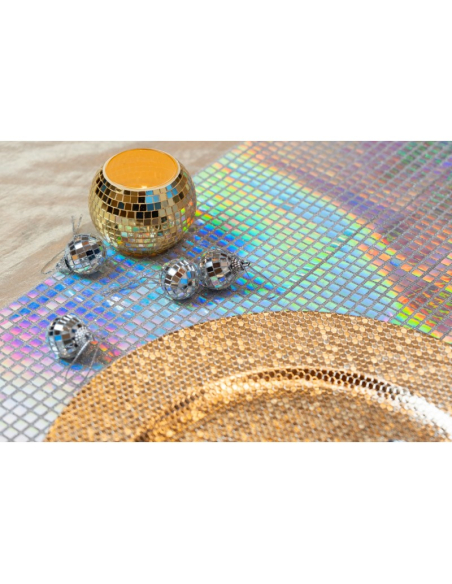 Boîte de 12 mini boules à facettes argent Ø3 cm – Pour un effet disco irrésistible !