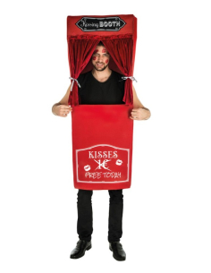 Déguisement Kissing Booth – Cabine à Bisous Gratuite Taille Unique
