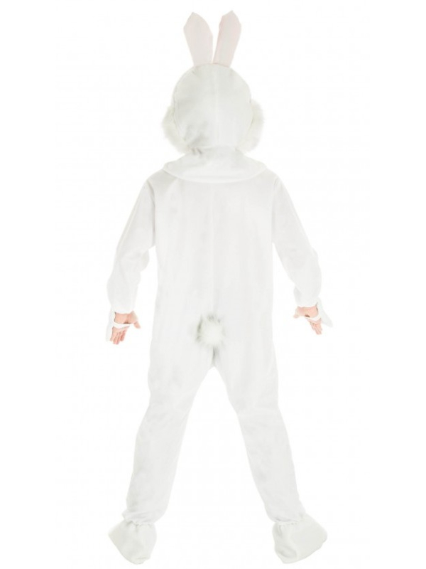 Mascotte Lapin Blanc Adulte – Déguisement peluche intégrale TU pour Pâques, animations & spectacles