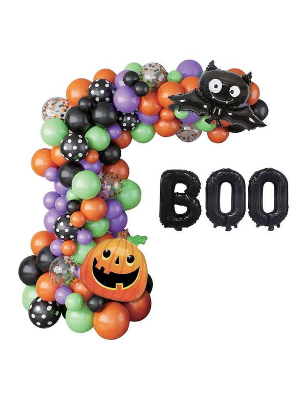 Kit Arche Ballons Halloween - 93 ballons et accessoires