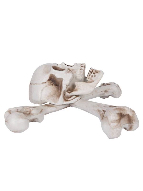 Déco tête de mort pirate à suspendre – 40 cm d’ambiance Halloween ou flibustier !