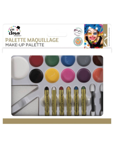 Palette maquillage 11 couleurs + accessoires – Fards gras & crayons