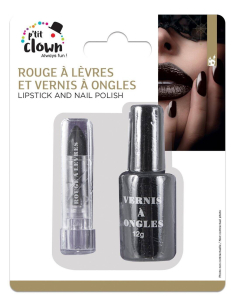 Rouge à lèvres et vernis à ongles noir – Spécial maquillage Halloween 2