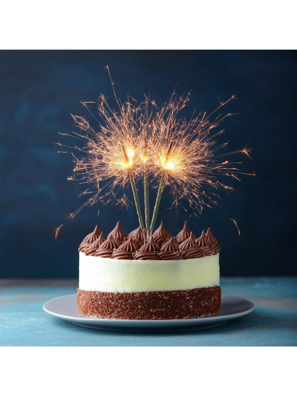 Cierges magiques 18 cm – Lot de 10 étincelles festives (40 secondes)