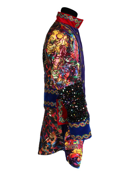 Costume Bohème Chic Excentrique Homme – Veste Colorée Luxueuse (du S au XXL)