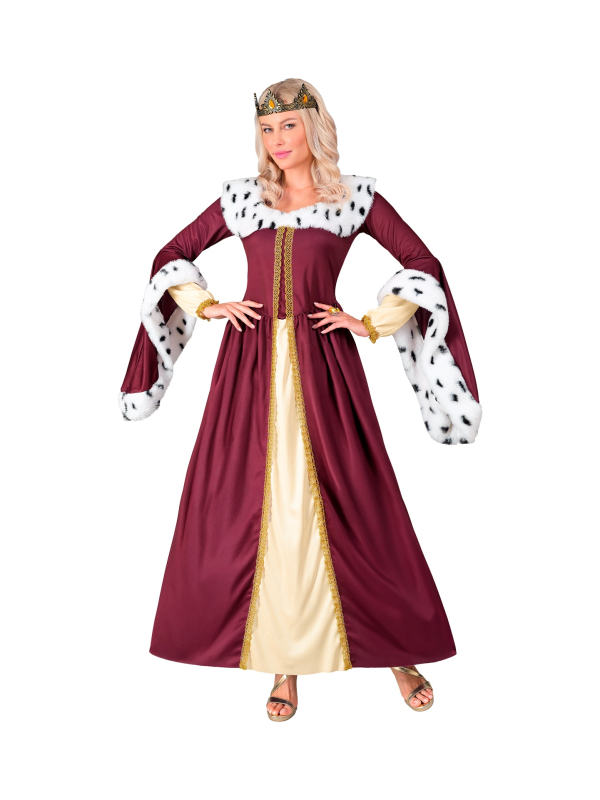 Déguisement de Reine Médiévale pour femme – Robe royale et couronne