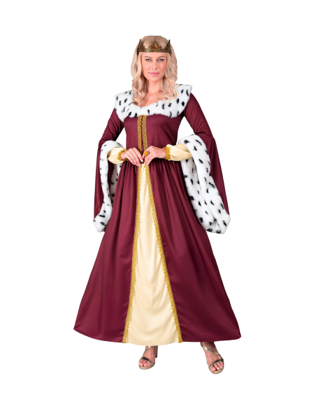 Déguisement de Reine Médiévale pour femme – Robe royale et couronne