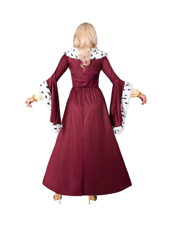 Déguisement de Reine Médiévale pour femme – Robe royale et couronne