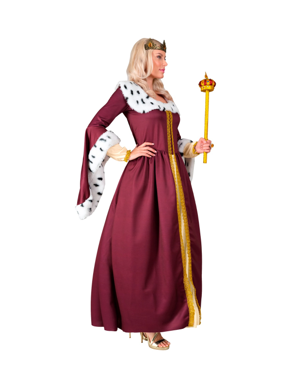 Déguisement de Reine Médiévale pour femme – Robe royale et couronne