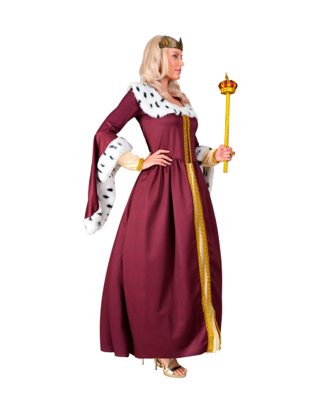 Déguisement de Reine Médiévale pour femme – Robe royale et couronne