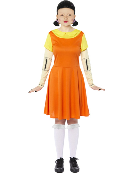 Déguisement Poupée Tueuse Squid Game Fille – Costume Halloween Enfant