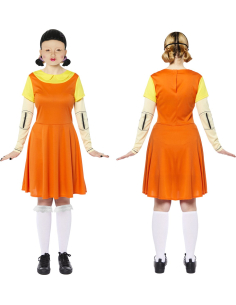 Déguisement Poupée Tueuse Squid Game Fille – Costume Halloween Enfant 2
