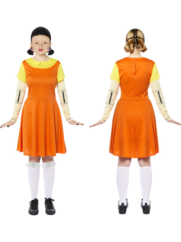 Déguisement Poupée Tueuse Squid Game Fille – Costume Halloween Enfant