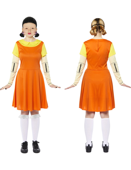 Déguisement Poupée Tueuse Squid Game Fille – Costume Halloween Enfant