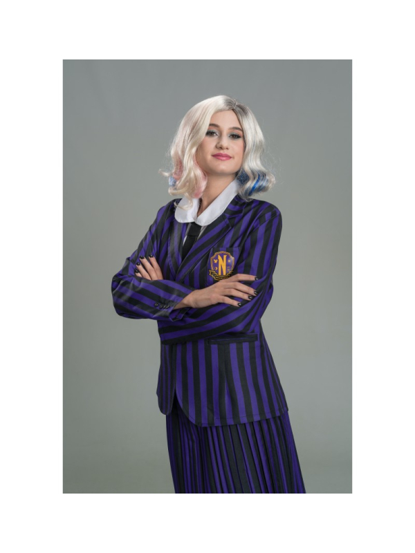 Déguisement Mercredi™ – Uniforme violet et noir Enid Sinclair – 3 pièces