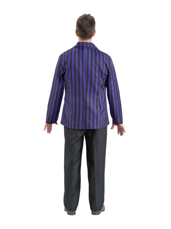 Déguisement Mercredi™ Homme – Uniforme noir et violet 3 pièces – Licence Officielle