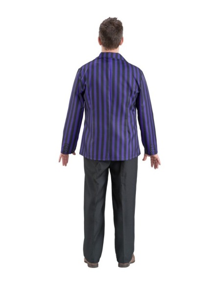Déguisement Mercredi™ Homme – Uniforme noir et violet 3 pièces – Licence Officielle