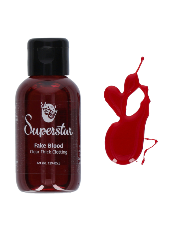 Faux sang épais Superstar® 50 ml – Rouge clair, effet caillots réaliste