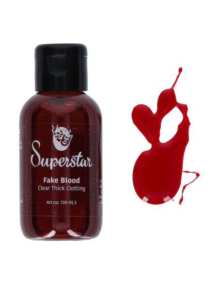 Faux sang épais Superstar® 50 ml – Rouge clair, effet caillots réaliste