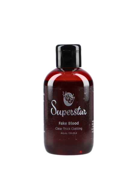 Faux sang épais Superstar® 100 ml – Rouge clair, effet coagulé professionnel