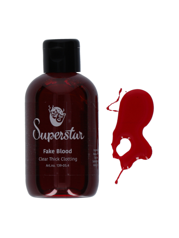 Faux sang épais Superstar® 100 ml – Rouge clair, effet coagulé professionnel