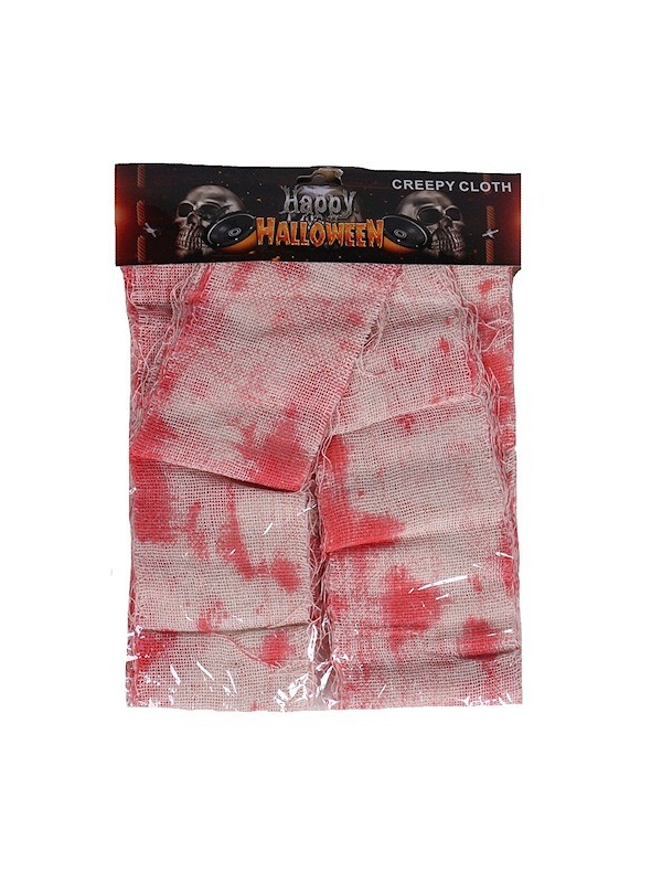 Pansement ensanglanté 10 m x 8 cm – Accessoire Halloween réaliste