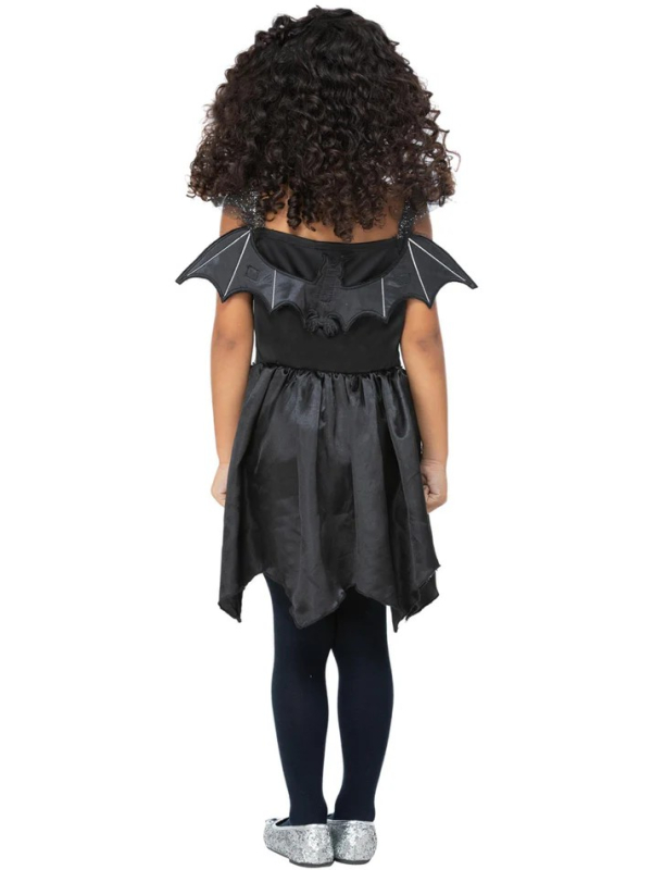 Déguisement Halloween fille – Fée chauve-souris noire 4/6 ans