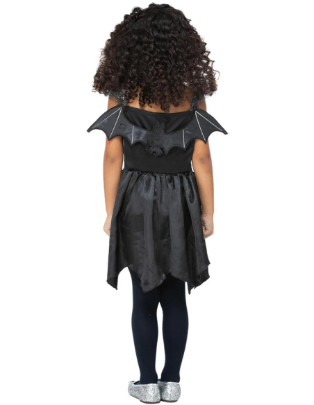 Déguisement Halloween fille – Fée chauve-souris noire 4/6 ans