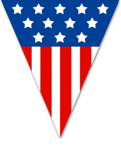 Guirlande USA 5 m – 10 Drapeaux Américains en PV