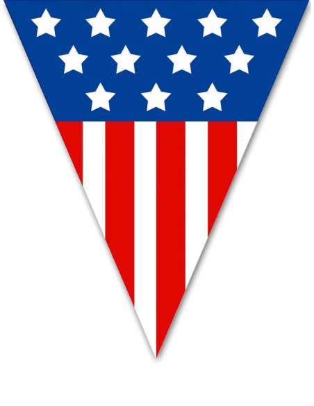 Guirlande USA 5 m – 10 Drapeaux Américains en PV