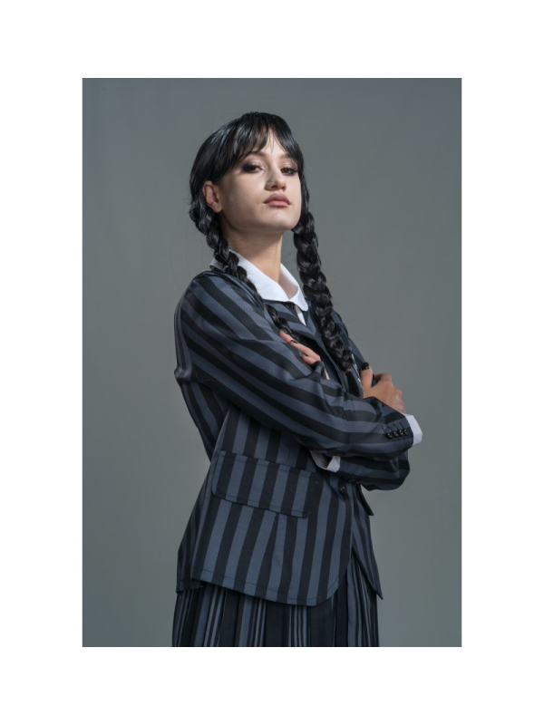 Déguisement Mercredi Addams™ – Uniforme Noir 3 pièces Nevermore Academy Femme