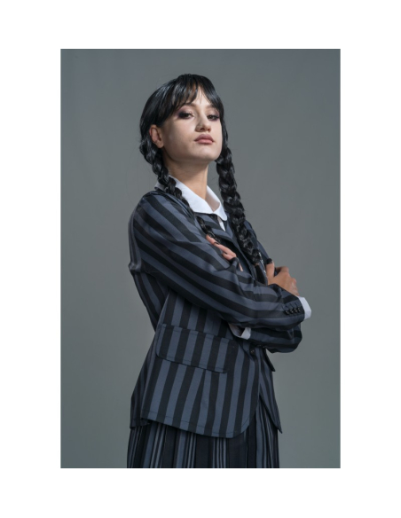 Déguisement Mercredi Addams™ – Uniforme Noir 3 pièces Nevermore Academy Femme