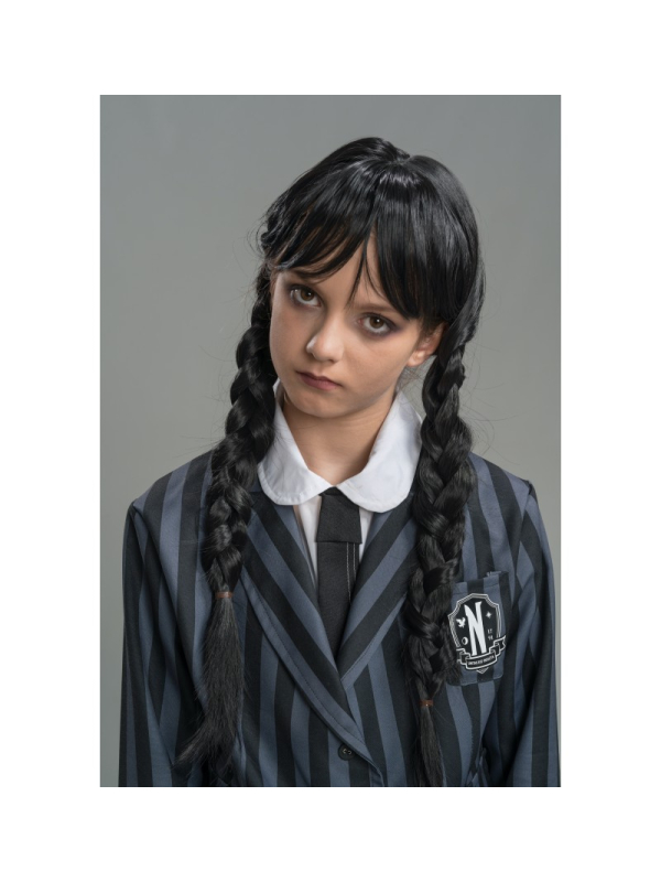 Déguisement Mercredi Addams™ Enfant – Uniforme Noir 3 pièces Nevermore Academy (140 à 152 cm)
