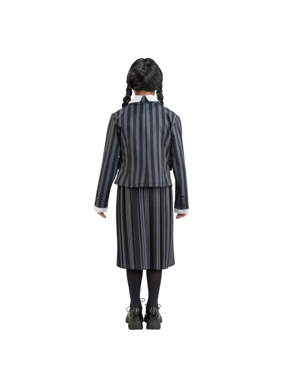 Déguisement Mercredi Addams™ Enfant – Uniforme Noir 3 pièces Nevermore Academy (140 à 152 cm)