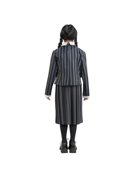 Déguisement Mercredi Addams™ Enfant – Uniforme Noir 3 pièces Nevermore Academy (140 à 152 cm)